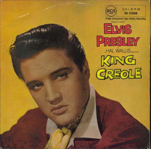 Elvis Presley King Creole - Undated, laminated non-flipback vinyl LP album (LP record) UK ELVLPKI768645