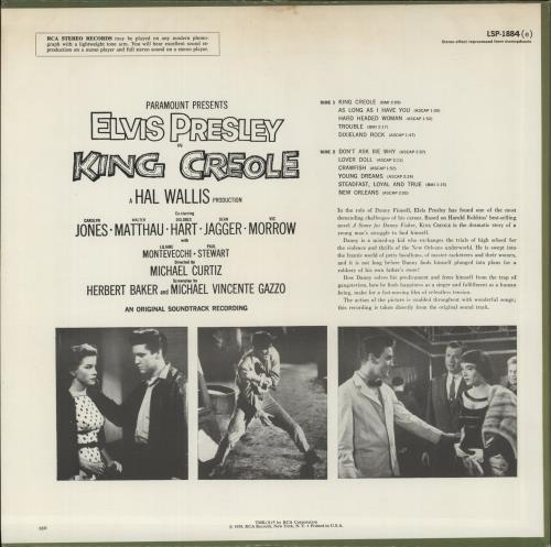 Elvis Presley King Creole - US p/s vinyl LP album (LP record) UK ELVLPKI887276