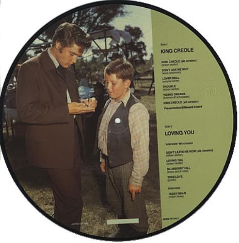 Elvis Presley King Creole picture disc LP (vinyl picture disc album) UK ELVPDKI377720