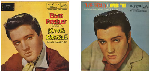Elvis Presley King Creole/A Date With Elvis/Loving You 3-LP vinyl record set (Triple LP Album) Brazilian ELV3LKI414052