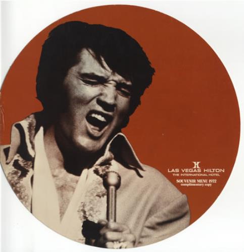 Elvis Presley Las Vegas Hilton Menu - Orange memorabilia US ELVMMLA404741