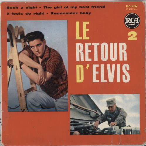 Elvis Presley Le Retour D'Elvis 2 7" vinyl single (7 inch record / 45) French ELV07LE723218
