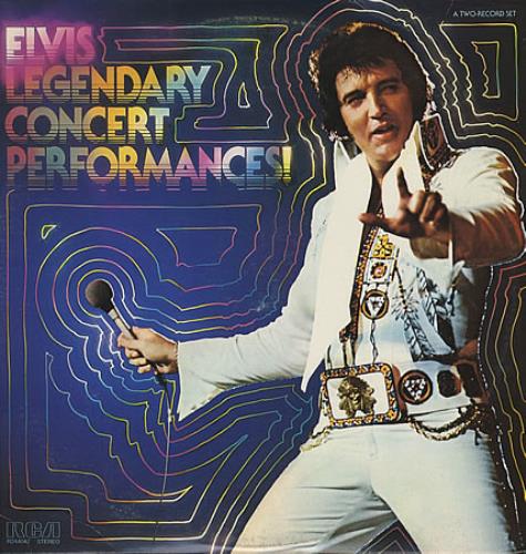 Elvis Presley Legendary Concert Performances 2-LP vinyl record set (Double LP Album) US ELV2LLE210058