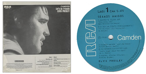 Elvis Presley Let's Be Friends vinyl LP album (LP record) Mexican ELVLPLE201952