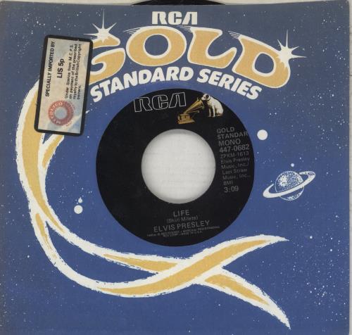 Elvis Presley Life 7" vinyl single (7 inch record / 45) US ELV07LI888404