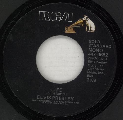 Elvis Presley Life 7" vinyl single (7 inch record / 45) US ELV07LI888404