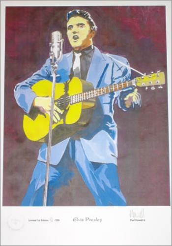 Elvis Presley Limited Edition Print - 250 Only artwork UK ELVARLI388284