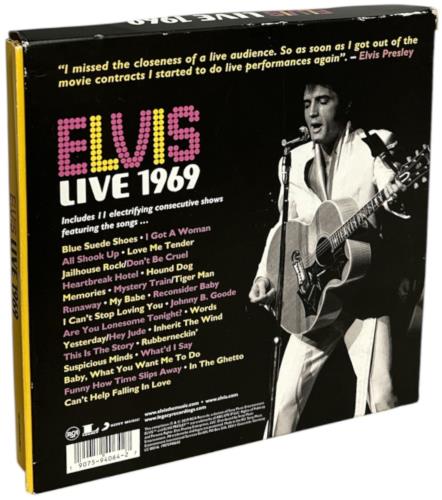 Elvis Presley Live 1969 CD Album Box Set UK ELVDXLI867708
