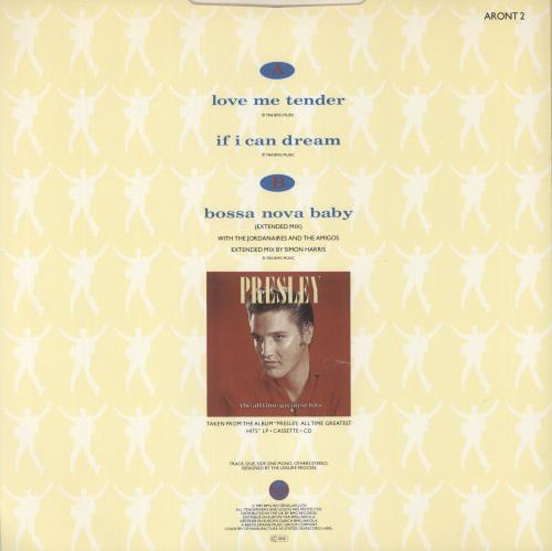 Elvis Presley Love Me Tender 12" vinyl single (12 inch record / Maxi-single) UK ELV12LO47426