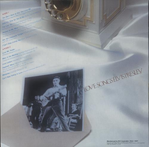 Elvis Presley Love Songs vinyl LP album (LP record) Japanese ELVLPLO888363