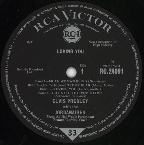 Elvis Presley Loving You - 4th - EX 10" vinyl single (10 inch record) UK ELV10LO446011