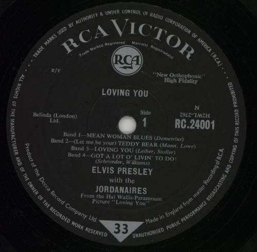 Elvis Presley Loving You - 4th - VG+/EX 10" vinyl single (10 inch record) UK ELV10LO758501