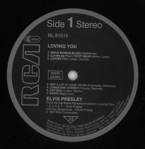 Elvis Presley Loving You vinyl LP album (LP record) UK ELVLPLO369388
