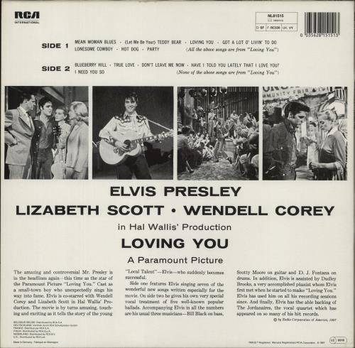 Elvis Presley Loving You vinyl LP album (LP record) UK ELVLPLO369388