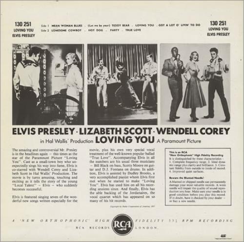 Elvis Presley Loving You 10" vinyl single (10 inch record) French ELV10LO43813