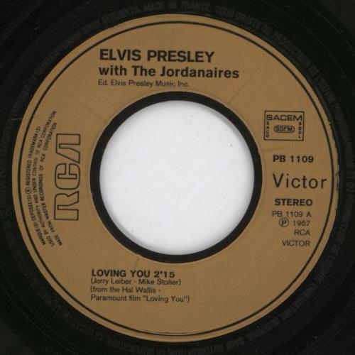 Elvis Presley Loving You 7" vinyl single (7 inch record / 45) French ELV07LO892176
