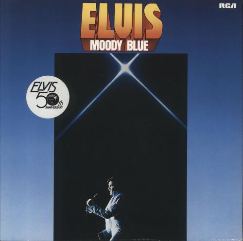 Elvis Presley Moody Blue vinyl LP album (LP record) UK ELVLPMO572372