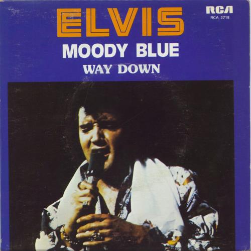 Elvis Presley Moody Blue 7" vinyl single (7 inch record / 45) Canadian ELV07MO815536