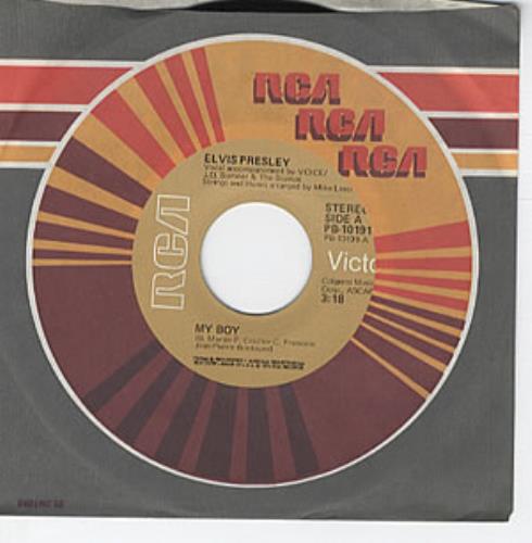 Elvis Presley My Boy 7" vinyl single (7 inch record / 45) US ELV07MY324193