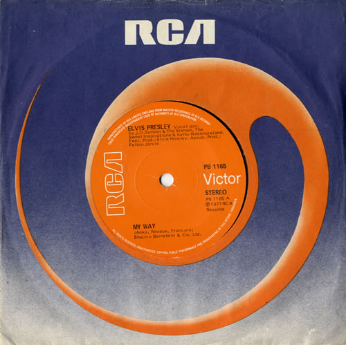 Elvis Presley My Way - Solid 7" vinyl single (7 inch record / 45) UK ELV07MY22165