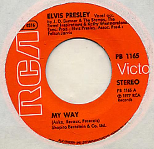 Elvis Presley My Way 7" vinyl single (7 inch record / 45) German ELV07MY343562