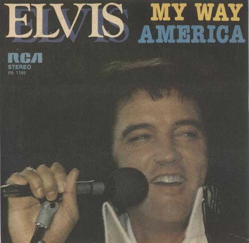 Elvis Presley My Way 7" vinyl single (7 inch record / 45) Italian ELV07MY887448