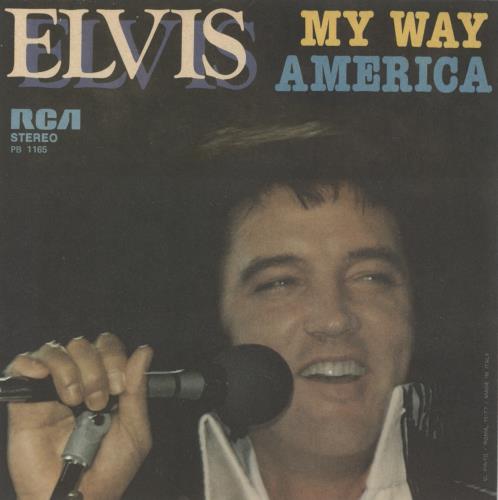 Elvis Presley My Way 7" vinyl single (7 inch record / 45) Italian ELV07MY887448
