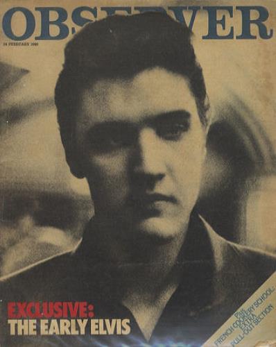 Elvis Presley Observer magazine UK ELVMAOB332905