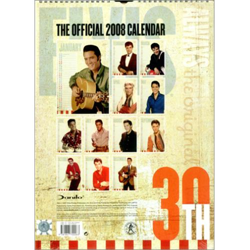 Elvis Presley Official Calendar 2008 calendar UK ELVCAOF395614