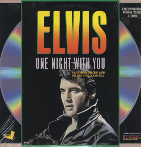 Elvis Presley One Night With You laserdisc / lazerdisc US ELVLZON404498