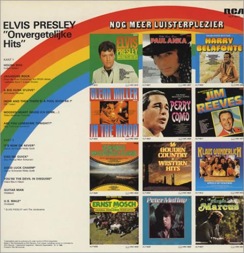 Elvis Presley Onvergettelijke Hits vinyl LP album (LP record) Dutch ELVLPON249447