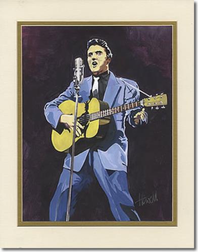 Elvis Presley Original Painting artwork UK ELVAROR390938