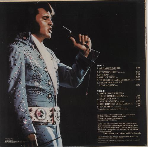Elvis Presley Our Memories Of Elvis vinyl LP album (LP record) US ELVLPOU724674