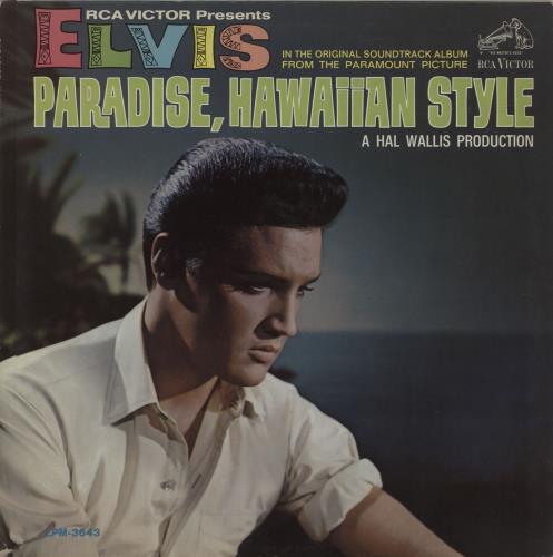 Elvis Presley Paradise, Hawaiian Style vinyl LP album (LP record) US ELVLPPA579543