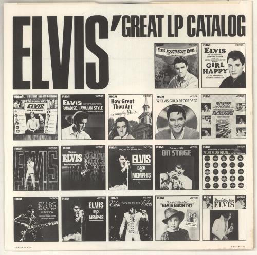 Elvis Presley Paradise, Hawaiian Style vinyl LP album (LP record) US ELVLPPA603911