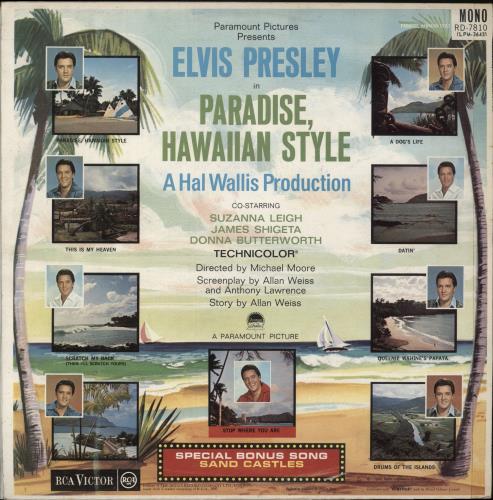 Elvis Presley Paradise, Hawaiian Style vinyl LP album (LP record) UK ELVLPPA724772