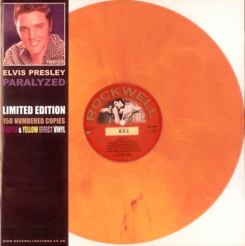 Elvis Presley Paralyzed - Purple/Yellow Swirl vinyl LP album (LP record) UK ELVLPPA502260