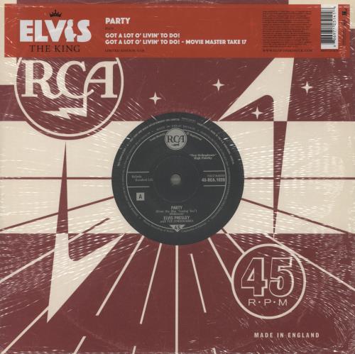 Elvis Presley Party - Shrink 10" vinyl single (10 inch record) UK ELV10PA887466