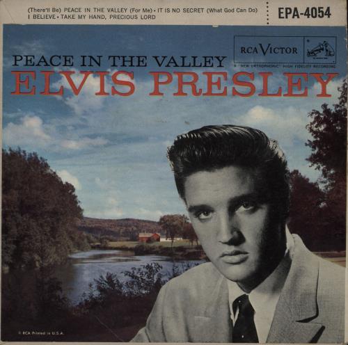 Elvis Presley Peace In The Valley EP 7" vinyl single (7 inch record / 45) US ELV07PE752656