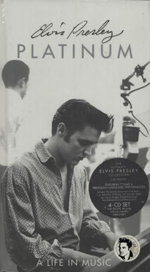 Elvis Presley Platinum - A Life In Music - Sealed CD Album Box Set UK ELVDXPL101663