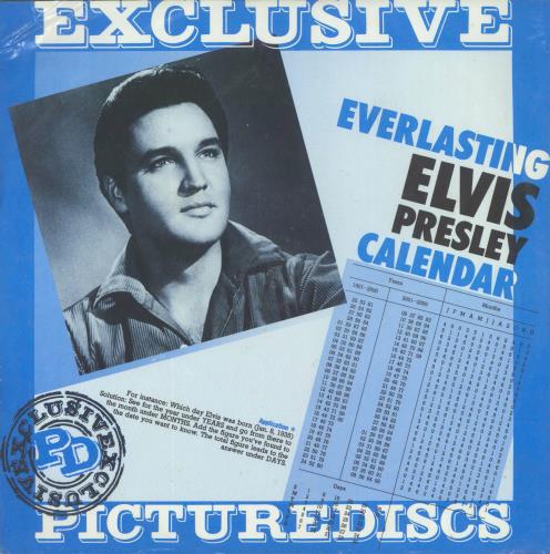 Elvis Presley Poor Boy - Calendar insert picture disc LP (vinyl picture disc album) Danish ELVPDPO293615