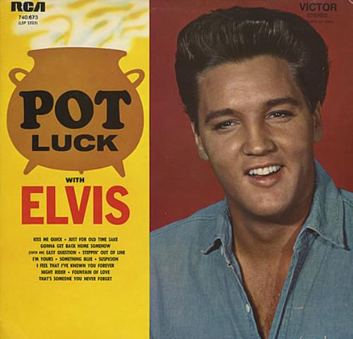 Elvis Presley Pot Luck vinyl LP album (LP record) French ELVLPPO370875