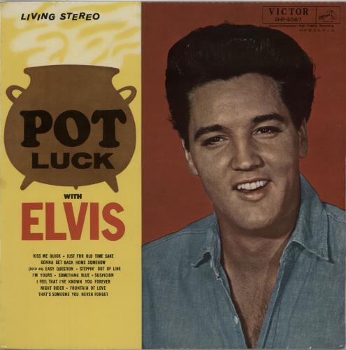 Elvis Presley Pot Luck vinyl LP album (LP record) Japanese ELVLPPO648045