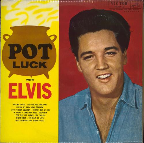 Elvis Presley Pot Luck vinyl LP album (LP record) Japanese ELVLPPO771604