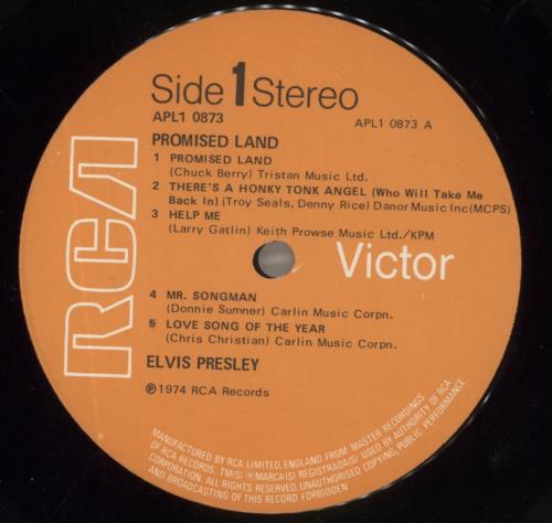 Elvis Presley Promised Land vinyl LP album (LP record) UK ELVLPPR136318