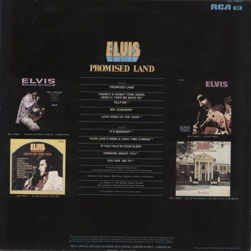 Elvis Presley Promised Land vinyl LP album (LP record) UK ELVLPPR136318