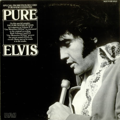 Elvis Presley Pure Elvis vinyl LP album (LP record) US ELVLPPU541270