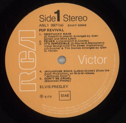 Elvis Presley Pure Gold vinyl LP album (LP record) Italian ELVLPPU877993