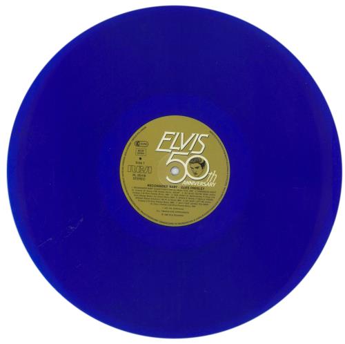 Elvis Presley Reconsider Baby - Blue Vinyl - Double stickered vinyl LP album (LP record) German ELVLPRE740601
