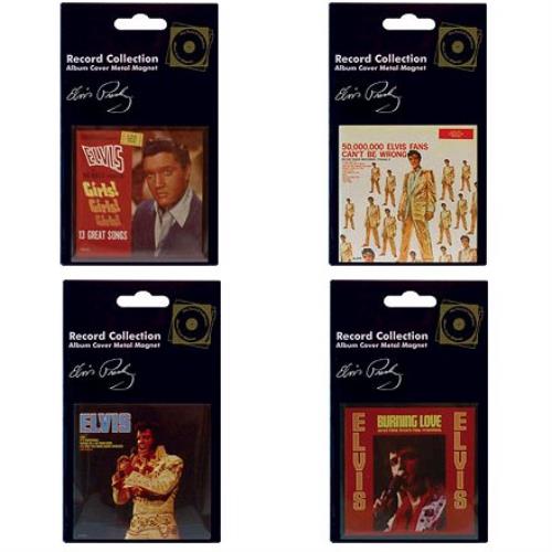 Elvis Presley Record Cover Magnet Set 2 memorabilia UK ELVMMRE338376